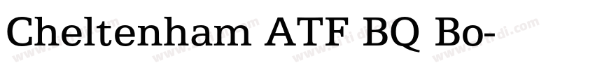 Cheltenham ATF BQ Bo字体转换